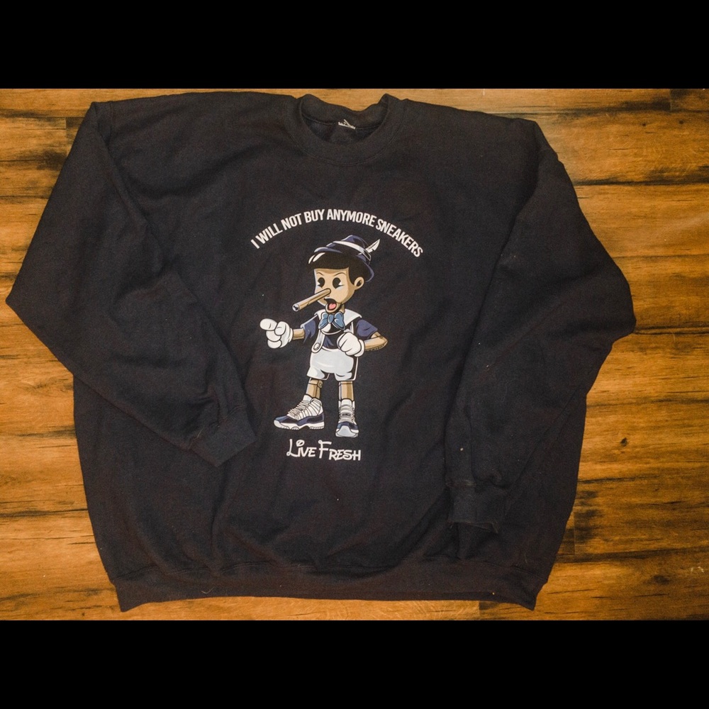 Sneaker sweatshirt